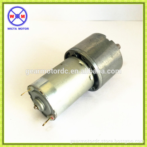 RoHS certification High torque 12v high speed dc gear motor with 37mm gearbox